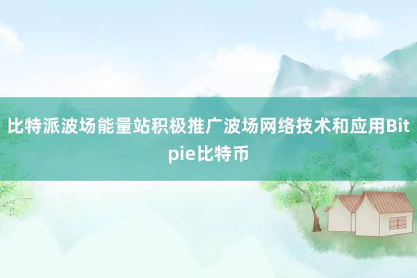 比特派波场能量站积极推广波场网络技术和应用Bitpie比特币