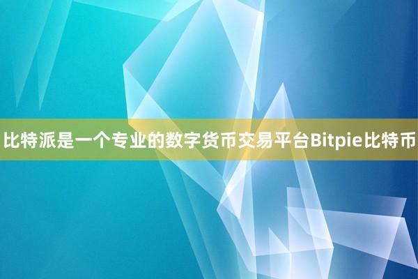 比特派是一个专业的数字货币交易平台Bitpie比特币