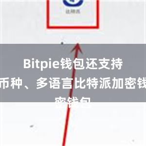 Bitpie钱包还支持多币种、多语言比特派加密钱包