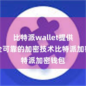 比特派wallet提供了安全可靠的加密技术比特派加密钱包