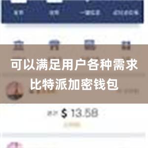 可以满足用户各种需求比特派加密钱包